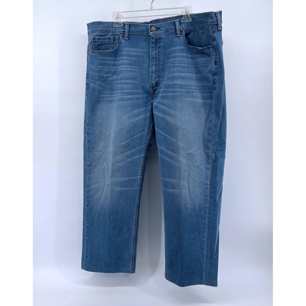 Levi's 505 Jeans Men's 42x30 Regular Fit Straight Leg Blue Denim